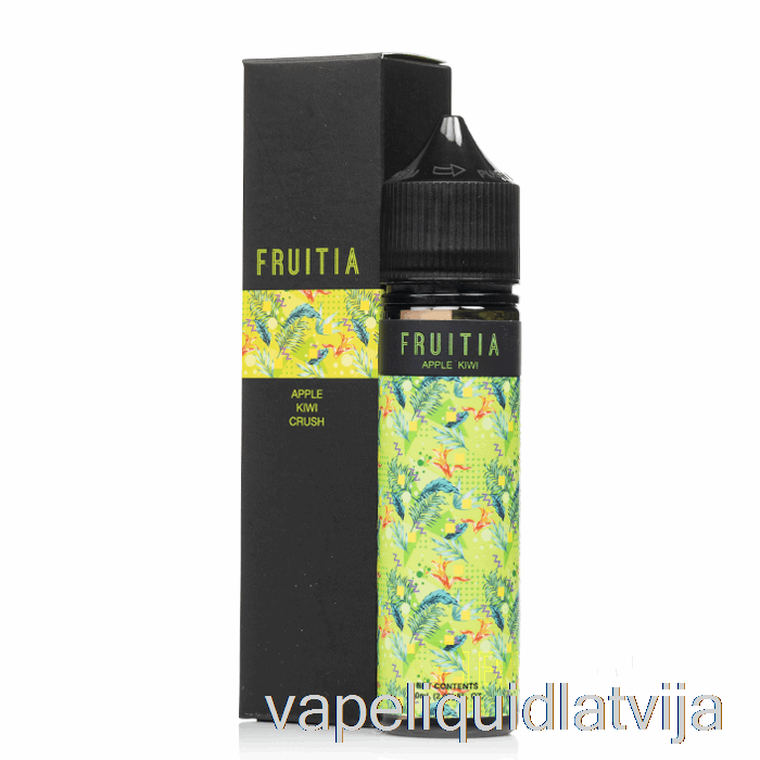 ābolu Kivi Crush - Fruitia - 60ml 0mg Vape šķidrums